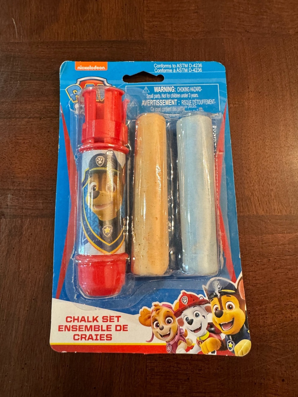 FREE with any Purchase Nickelodeon Paw Patrol Sidewalk Chalk Set